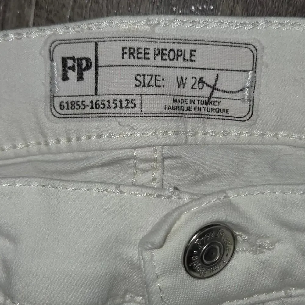 Free people white skinny jeans